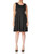 Star Vixen Women's Sleeveless Box-Pleat Skater Dress, Black, Large