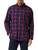 Amazon Essentials Men's Long-Sleeve Regular-Fit Stretch Poplin Shirt, Navy/Red, Buffalo Plaid, Medium