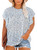Eytino Women Plus Size Boho Floral Printed Tank Tops Crew Neck Ruffle Sleeveless Loose Casual Shirts Blouses,2X Sky Blue