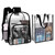 TENDYCOCO Clear Backpacks Stadium Approved Heavy Duty See Through Backpack Transparent Clear Bag Stadium Approved
