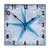 Augwed Beach Sea Life Clock Starfish Square Wood Clocks Silent Non Ticking Battery Operated Wall Clock Wall Decor 10inch Clock for Laundry Room Bedroom