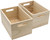 Sorbus Unfinished Wood Crates - Organizer Bins, Wooden Box for Pantry Organizer Storage, Closet, Arts & Crafts, Cabinet Organizers, Containers for Organizing (2 Pack)