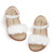 Felix & Flora Toddler Girl Sandals White Size 12 Little Girl Easter Summer Dress Shoes Lightweight Open Toe Beach Holiday