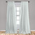 Ambesonne Ivory and Blue Window Curtains, Circles and Stripes in Pastel Colors Abstract Geometric Arrangement, Lightweight Decor 2-Panel Set with Rod Pocket, Pair of - 28" x 84", Bluegrey and Ivory