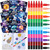 Funrous 24 Pcs Space Coloring Books Bulk with 24 Stacking Crayons Kids Party Favors Set Astronaut Rocket Coloring Book Galaxy Solar System Activity Books for Space Party Birthday Classroom Gifts