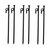 Yardwe 6 pcs Steel Tent pegs Outdoor Teepee Tent Nail for Snow Field Garden Stakes Metal Ground pegs Tent Ground Peg Outdoor Camping Tent Stakes Canopy Stakes Outdoor Tent Wood Pile Heavy