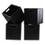 Wekioger 4-Pack Plastic Foldable Cube Storage Bins, Collapsible Storage Cubes Bin Organizer, Black