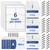 Kosiz 4 x 3 Inch Plastic Name Tag Holder Name Badge Holder with Clip Set Horizontal Include ID Badge Holder Name Badge Insert Waterproof Resealable Badges with Clips for School and Office (100 Sets)