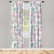 Ambesonne Emoji Window Curtains, Follow The Bunny Writing with Rabbit and Polka Dotted Eggs Pattern, Lightweight Decor 2-Panel Set with Rod Pocket, Pair of - 28" x 84", White Pale Pink and Seafoam