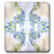 3dRose lsp_34836_2 Blue and Green Peacocks X Four Double Toggle Switch
