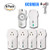 UCOMEN Outdoor/Indoor Remote Control Outlet, Outdoor Indoor Wireless Remote Control Outlet Kit, Waterproof Electrical Plug, Remote Light Switch,Includes 1 outdoor socket and 4 indoor sockets (5Rx-1Tx)