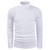 LE VONFORT Men's Mock Turtleneck T Shirts Long Sleeve Thermal Underwear Tops Casual Slim Fit Basic Lightweight Base Layer Pullover White X-Large