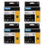 Equivalent to DYMO 18488 Industrial Flexible Nylon Cabel Label Tape, 1/2Inch x 3.5m, Compatible for DYMO LabelWriter and Industrial Label Makers Rhino 5200 4200 5000, Black on White, 4-Pack