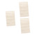 Cabilock 3pcs storage bag bedroom storage pouch storage hangers folding clothes rack Double- sided Hanging pocket organizer pouch Hanging Bag for Underwear grid student Wardrobe pantyhose