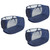 BESTOYARD 3pcs mesh laundry basket toy storage basket washing basket laundry clothes hamper bins laundry collapsible laundry hamper clothes basket child foldable polyester laundry tub