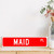 Maid Gift Wood Art Plaque Profession Maid Decor Wooden Door Hanging Signs Maid Home Decoration Wood Sign Custom Street Sign Kitchen Laundry Room Wall Decor Hard Working Dad Birthday Gift