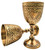 Carfar Premium Wine Goblet Solid Brass Royal Wine Cup Handmade Goblet Medieval Decor Gothic Chalice Pack of 1