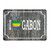 I Love Gabon 10x14 Inch Metal Signs Outdoor Hanging Laundry Garage Terrace Room Decor for Men Aluminum Metal Sign International Flag Banner Metal Plaque for Dining Room