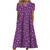 Graduation Dress Women Summer Floral Dresses with Pocket Short Sleeve Swing Dress Loose Sundress V Neck Knee Length Dress Beach Dresses African Dresses for Women