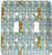3dRose LLC lsp_12158_2 Cute Bunny Parade Blue Double Toggle Switch