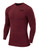 TCA Boys' Pro Performance Long Sleeve Running Compression Base Layer Top - Crew Neck - Cabernet, XL Boy (12-14 Years)