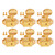 Kmise Electric Acoustic Guitar String Tuning Pegs Keys Tuners Machine Heads Gold 6 Left Inline