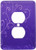 3dRose LLC lsp_32495_6 Stylish Swirl Purple - 2 Plug Outlet Cover