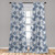 Ambesonne Floral Window Curtains, Abstract Hand Drawn Spring Season Blooms in Pastel Colors with Leaves, Lightweight Decor 2-Panel Set with Rod Pocket, Pair of - 28" x 95", Pale Grey Slate Blue