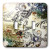 3dRose lsp_43753_2 Double Toggle Switch with Painted Navy Blue Aqua Scroll Pattern
