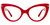 VOOGLAM Fashion Cat Eye Frames for Women 2023 Trend, Reading Glasses Frames Commute Sturdy Cute Frame Party Props Dress Accessiories Red-0330