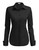 HOTOUCH Womens Basic Slim Fit Casual Fitted Button Down Dress Shirt Black M (Stretch Fabric, Relaxed Fit)