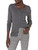 Amazon Essentials Women's Lightweight Crewneck Cardigan Sweater (Available in Plus Size), Charcoal Heather, 2X