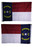 AES 2x3 Embroidered State of North Carolina Double Sided 210D Sewn Nylon Flag 2'x3' Banner Grommets Double Stitched Fade Resistant Premium Quality