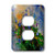 3dRose LLC lsp_22372_6 Blue Wild Flowers, 2 Plug Outlet Cover