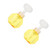 Beavorty 6 Pcs Flower Sparkling Bottle Foam Dispenser Plastic Shampoo Bottles Clear Travel Bottles Container Facial Foam Cup Foam Soap Dispenser Top Pp Material Yellow Foaming Cup