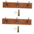 Cabilock 2 Sets Retro Coat Hook Rack with Hooks Coat Mount Wall Coat Hook Rail Wall Hook Towel Hook Mounted Clothes Rack Hat Hook Tableware Bamboo Clothes Rail Rack
