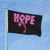 Pink Hope for Breast Cancer Flag 3X5 FT Banner for Indoor And Outdoor Vivid Color Fade Resistant Garden Flag