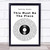 This Must Be The Place Vinyl Record Song Lyric Quote Print
