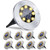 CBFTEE Solar Ground Lights, 8 Pack Solar Outdoor Lights, Outdoor Solar Disk Lights Waterproof LED in-Ground Lights, Landscape Lights for Pathway, Yard, Deck, Lawn, Patio, Walkway