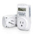 YOUTHINK Outlet Timer Switch Indoor Electric Programmable Plug with 3 Prong 7 Day Countdown, 15A/1800W, 2-Pack, White