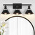 Spiglamm Bathroom Light Fixtures, 3-Light Black Vanity Light Over Mirror, Farmhouse Bathroom Vanity Light with Metal Shade, Modern Indoor Wall Lighting Sconces for Living Room Cabinet Dressing Table Spiglamm Bathroom Light Fixtures, 3-Light Black Vanity Light Over Mirror, Farmhouse Bathroom Vanity Light with Metal Shade, Modern Indoor Wall Lighting Sconces for Living Room Cabinet Dressing Table
