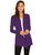Newchoice Women's Open Front Drape Lightweight Cardigan Sweaters Flowy Long Sleeve Cardigan Dusters (Purple, XL)