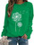 BANGELY Womens Dandelion Sweatshirt Casual Crewneck Loose Pullover Tops Long Sleeve Graphic Tee Shirt (Green, Medium)