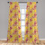 Ambesonne Autumn Window Curtains, Seasonal Leaves and Trees Warm Fall Season Color Palette Composition, Lightweight Decor 2-Panel Set with Rod Pocket, Pair of - 28" x 63", Orange and Pastel Yellow