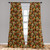 Ambesonne Sugar Skull Window Curtains, Autumn Colored Flowers and Leaves Patterns in Smily Head Bones, Lightweight Decor 2-Panel Set with Rod Pocket, Pair of - 28" x 63", Pale Green Yellow Orange