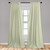 Ambesonne Retro Window Curtains, Bias Geometric Green Stripes Pattern Romantic Vintage Design Print, Lightweight Decor 2-Panel Set with Rod Pocket, Pair of - 28" x 63", Jade Green and Cream