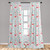 Ambesonne Flamingo Window Curtains, Rich Botanical Composition with Abstract Ornate Nature Flourish Fantasy, Lightweight Decor 2-Panel Set with Rod Pocket, Pair of - 28" x 63", Seafoam White