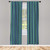 Ambesonne Blue and Green Window Curtains, Symmetric Geometric Vertical Borders with Zig Zag Stripes, Lightweight Decor 2-Panel Set with Rod Pocket, Pair of - 28" x 63", Pale Green Dark Blue