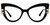 Zeelool Chic Acetate Cat Eye Blue Light Blocking Glasses Computer Eyewear for Women Milly ZJGA239372-01 Black