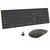 Wireless Keyboard and Mouse Combo, Double System Switching 2.4G USB Full-Size Ergonomic Silent Slim Sleek Wireless Keyboard Mice with Number pad for Mac Windows, Computer, Desktop, PC-Black Gold